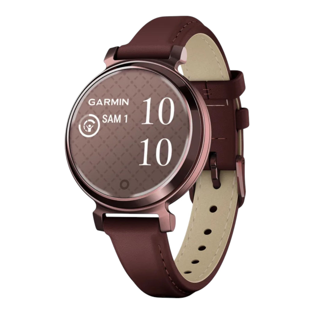 VOGTIME-MONTRES-GARMIN-Lily® 2 Classic  Dark Bronze avec bracelet en cuir acajou - 010-02839-03