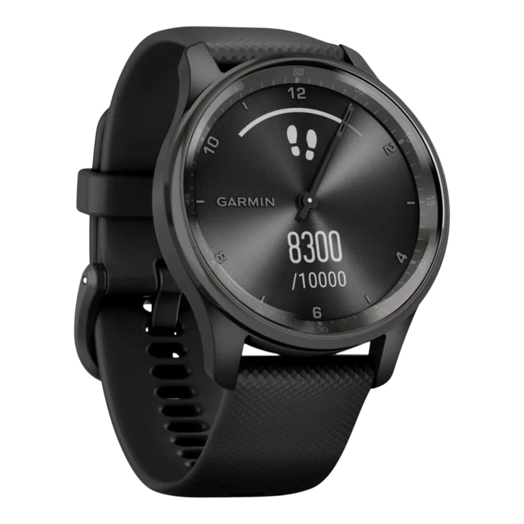 VOGTIME-MONTRES-GARMIN - vívomove® Trend -  Gray avec bracelet silicone noir - 010-02665-00