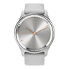 VOGTIME-MONTRES-GARMIN - vívomove® Trend -   Silver avec bracelet silicone gris clair - 010-02665-03
