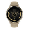 VOGTIME-MONTRES-Venu® 3S  Lunette en acier inoxydable Soft Gold avec boîtier et bracelet en silicone lin - 010-02785-02