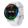 VOGTIME-MONTRES-Venu® 3  Lunette Silver en acier inoxydable avec boîtier blanc et bracelet en silicone blanc - 010-02784-00