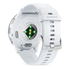 VOGTIME-MONTRES-Venu® 3  Lunette Silver en acier inoxydable avec boîtier blanc et bracelet en silicone blanc - 010-02784-00