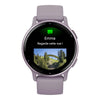 VOGTME-MONTRES-GARMIN - vívoactive® 5 - Boitier violet avec lunette en aluminium Metallic Orchid Gold et bracelet silicone violet - 010-02862-13