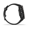 fēnix® 7S Pro Sapphire Solar Edition Titane avec revêtement en Carbon Gray DLC et bracelet noir - 010-02776-11