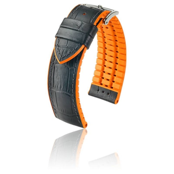 Montres HIRSCH - Bracelet Andy Noir et Orange - Silver - 