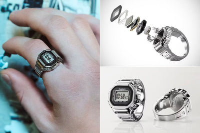 Casio CRW-001-1JR : la première bague connectée avec écran LCD
