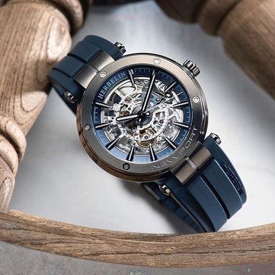 Michel Herbelin Newport Skeleton limited edition 500 numbered copies - 1868 / SQG15CB