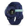 GARMIN - vívoactive® 5 - Boitier bleu marine avec lunette en aluminium Metallic Blue Gold et bracelet silicone bleu marine - 010-02862-12