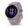 GARMIN - vívoactive® 5 - Boitier violet avec lunette en aluminium Metallic Orchid Gold et bracelet silicone violet - 010-02862-13