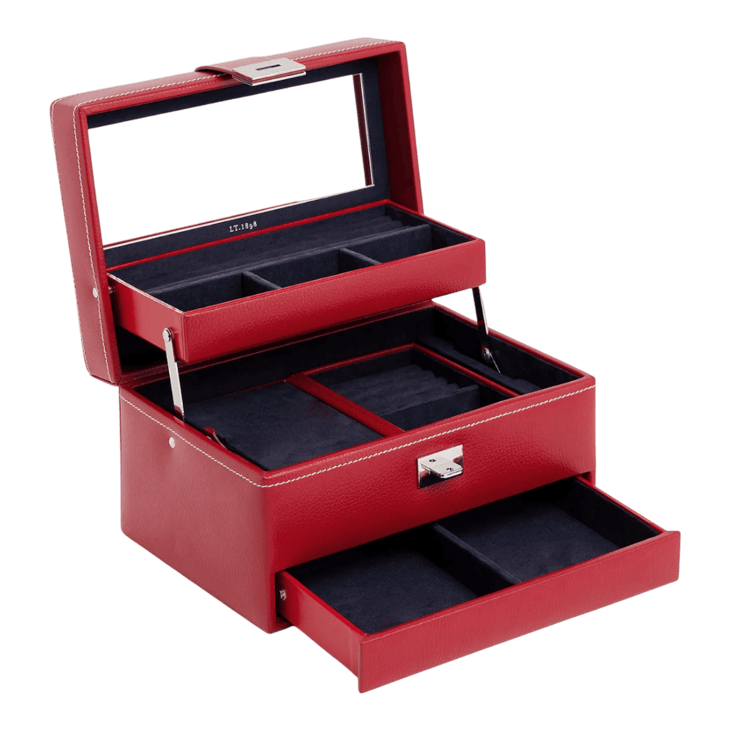 Leather Travel Jewelry Box