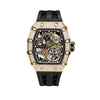 Elemental Series-Cubic Zirconia Automatic Watch - TB8209D-04-Golden Black