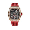 Elemental Series-Cubic Zirconia Automatic Watch - TB8209D-03-Red