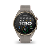 GARMIN - Approach® S72 - 43 mm - Lunette titane Soft Gold/rose pâle, bracelet tissu ComfortFit lin/rose pâle - 010-04147-04