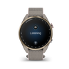 GARMIN - Approach® S72 - 43 mm - Lunette titane Soft Gold/rose pâle, bracelet tissu ComfortFit lin/rose pâle - 010-04147-04