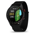 GARMIN - Approach® S72 - 47 mm - Lunette titane Carbon Gray DLC/rouge, bracelet tissu ComfortFit noir - 010-04148-02