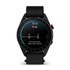 GARMIN - Approach® S72 - 47 mm - Lunette titane Carbon Gray DLC/rouge, bracelet tissu ComfortFit noir - 010-04148-02