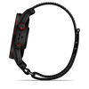 GARMIN - Approach® S72 - 47 mm - Lunette titane Carbon Gray DLC/rouge, bracelet tissu ComfortFit noir - 010-04148-02