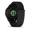 GARMIN - Approach® S72 - 47 mm - Lunette titane Carbon Gray DLC/rouge, bracelet tissu ComfortFit noir - 010-04148-02