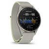 GARMIN - Approach® S72 - 47 mm - Lunette titane Silver/citron, bracelet tissu ComfortFit gris cendré/citron - 010-04148-04