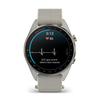 GARMIN - Approach® S72 - 47 mm - Lunette titane Silver/citron, bracelet tissu ComfortFit gris cendré/citron - 010-04148-04