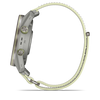 GARMIN - Approach® S72 - 47 mm - Lunette titane Silver/citron, bracelet tissu ComfortFit gris cendré/citron - 010-04148-04