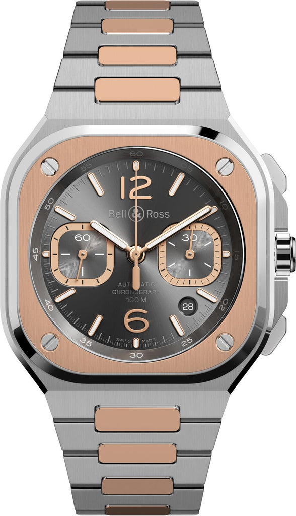 BR 05 chrono grey steel & gold - BR05C-RTH-STPG/SSG