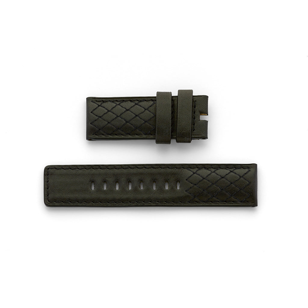 Bracelet cuir noir racing - BRA13201