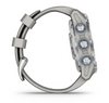 Descent™ Mk3 - 43mm  Acier inoxydable avec bracelet en silicone gris cendré - 010-02753-04