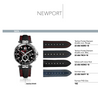 Recharge Bracelet cuir, nylon  pour montre *Newport* série 36656/...