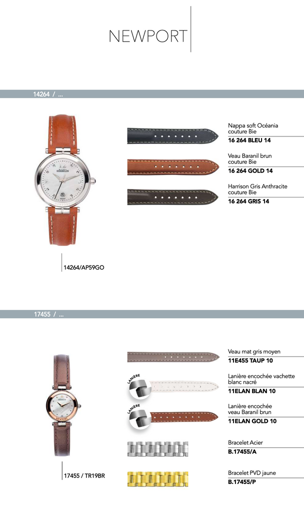 Bracelets in leather *Newport * series 14264