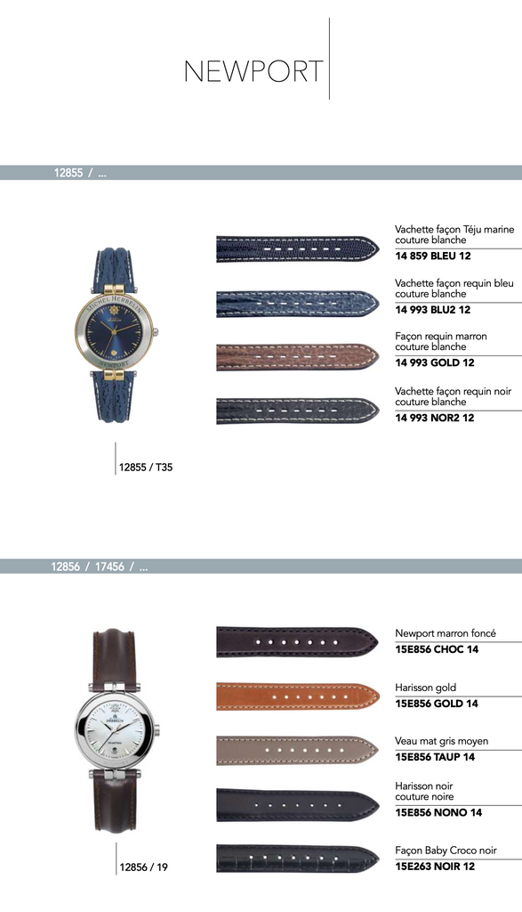 Bracelets in leather *Newport * series 12855/...