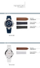 Recharge Bracelet en cuir et caoutchouc pour montre *Newport* série 1658/1668/ 2017.LC