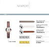 Leather bracelets for * Newport * Series 17455