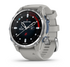 Descent™ Mk3 - 43mm  Acier inoxydable avec bracelet en silicone gris cendré - 010-02753-04