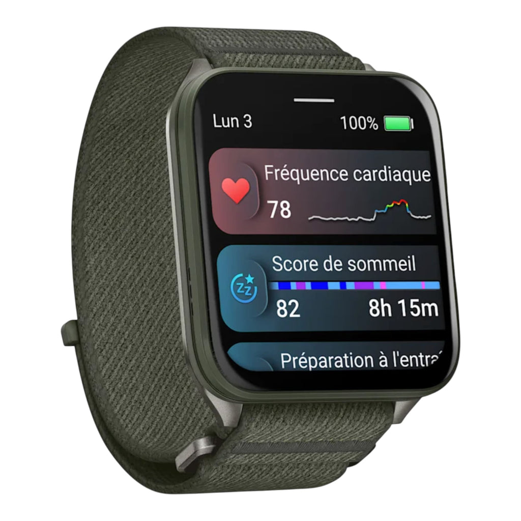 Venu® X1  Vert Moss avec fond de boîtier en titane Gray et bracelet en nylon ComfortFit vert Moss - 010-02980-03