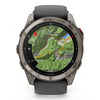 Garmin - Fēnix 6x - Sapphire Carbon Gray DLC with Black Bracelet - 010-02157-11