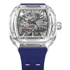 Elemental Series-Automatic Watch - Light Matters-Révolution en cristal de saphir  - TB8223  - Clein Bleu