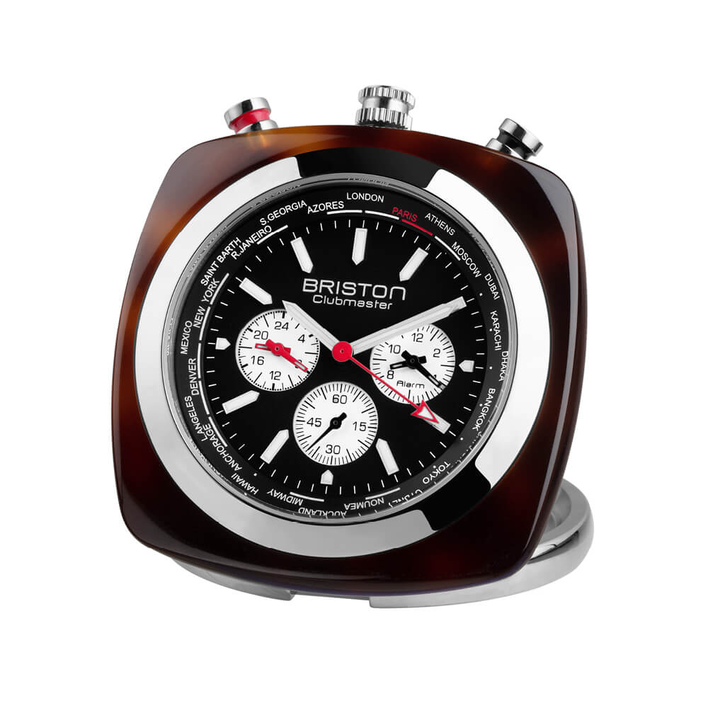 Clubmaster Travel Clock Acétate – noir - 211250.SA.T.1