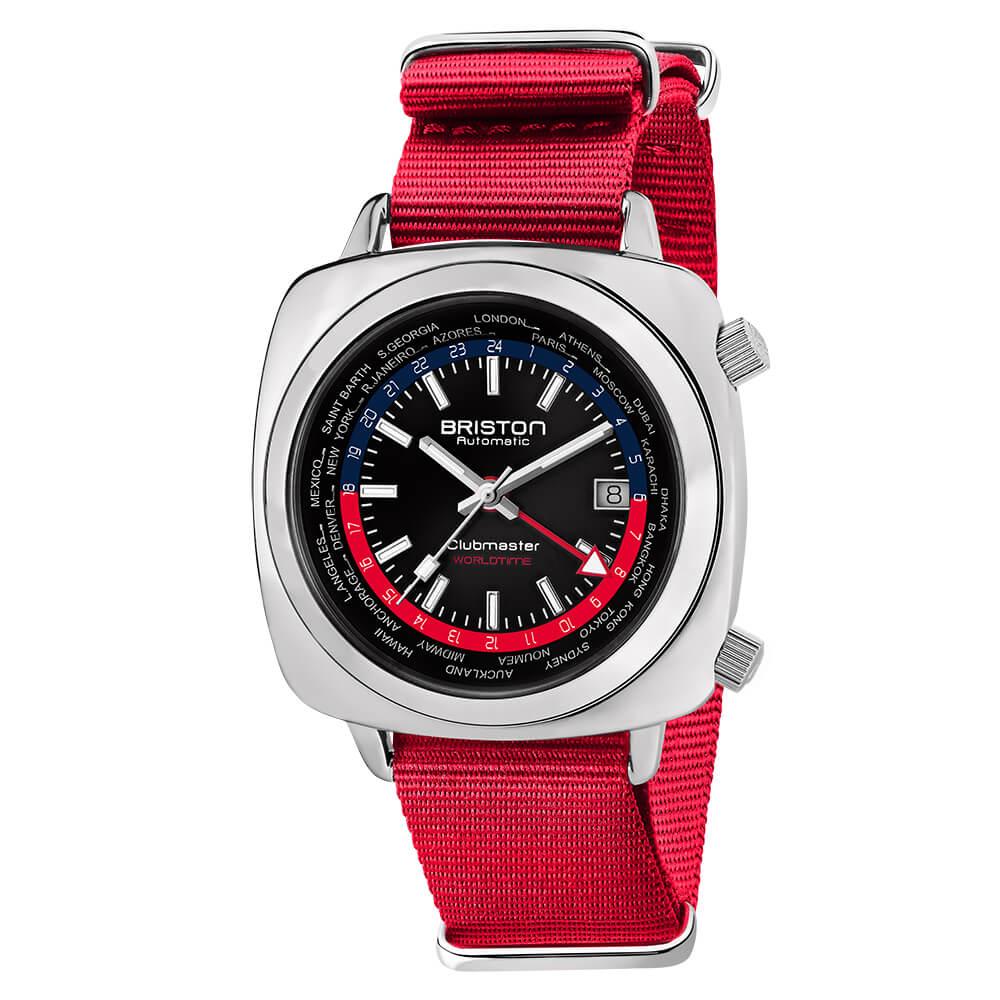 Clubmaster Traveler Worldtime Acier – Rouge - 20842.PS.W.P.NR