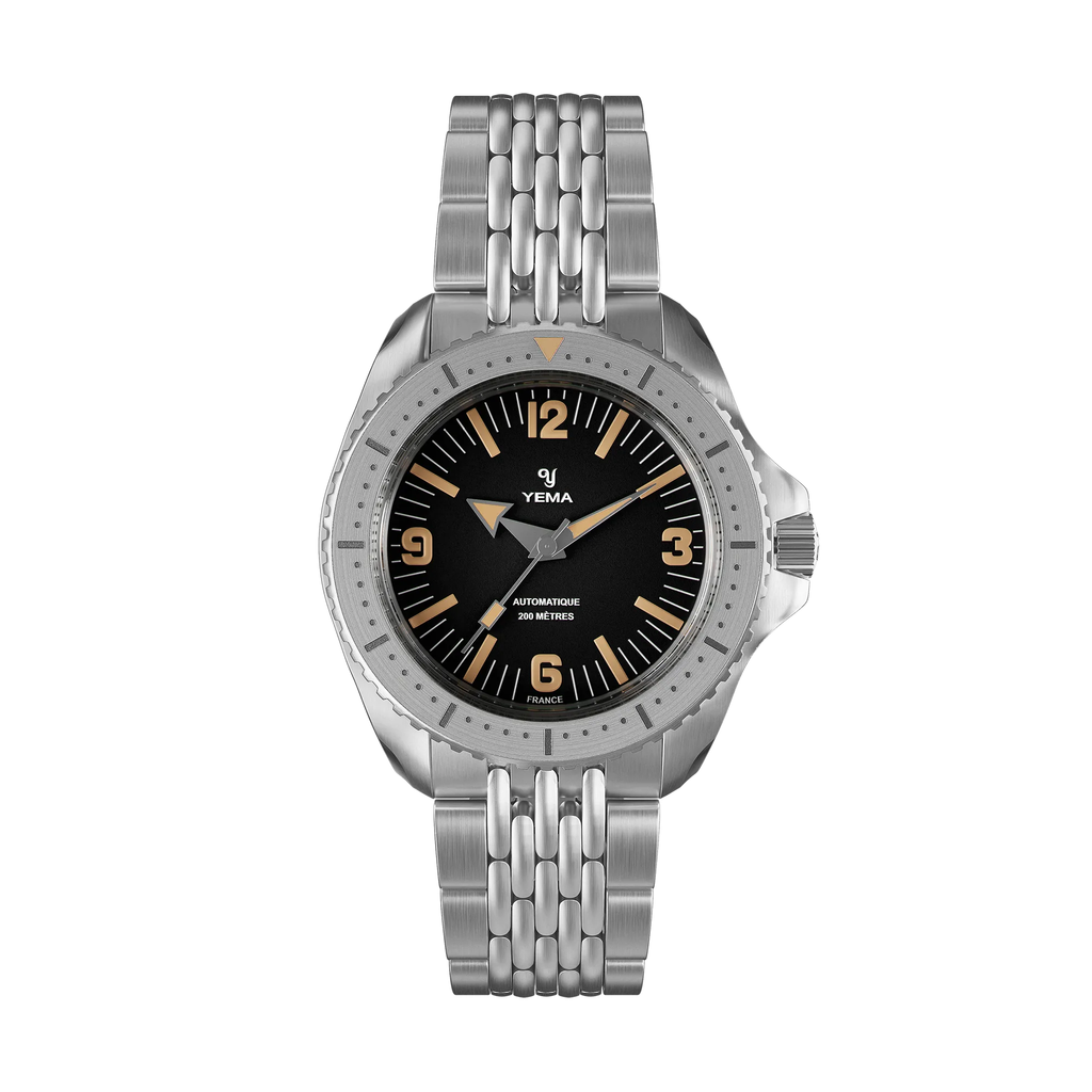 Montre YEMA Diver noir YDIV25-AMS – vue 1