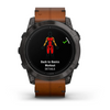Garmin - Fēnix 6x - Sapphire Carbon Gray DLC with Black Bracelet - 010-02157-11