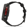 fēnix® 8 Pro – 51 mm, MicroLED  Sapphire, Titane Carbon Gray DLC avec bracelet en silicone noir/gris galet - 010-03380-01