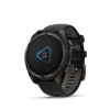 fēnix® 8 – 47 mm, AMOLED  Sapphire, Titane Carbon Gray DLC avec bracelet en silicone noir/gris galet - 010-02904-21