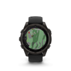 fēnix® 8 – 47 mm, AMOLED  Sapphire, Titane Carbon Gray DLC avec bracelet en silicone noir/gris galet - 010-02904-21