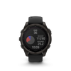fēnix® 8 – 47 mm, AMOLED  Sapphire, Titane Carbon Gray DLC avec bracelet en silicone noir/gris galet - 010-02904-21