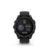 fēnix® 8 – 47 mm, AMOLED  Sapphire, Titane Carbon Gray DLC avec bracelet en silicone noir/gris galet - 010-02904-21