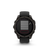 fēnix® 8 – 47 mm, AMOLED  Sapphire, Titane Carbon Gray DLC avec bracelet en silicone noir/gris galet - 010-02904-21