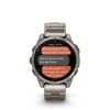 fēnix® 8 – 47 mm, AMOLED  Sapphire, Titanium avec bracelet Titane épuré - 010-02904-40