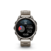 fēnix® 8 – 47 mm, AMOLED  Sapphire, Titanium avec bracelet Titane épuré - 010-02904-40