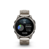 fēnix® 8 – 47 mm, AMOLED  Sapphire, Titanium avec bracelet Titane épuré - 010-02904-40